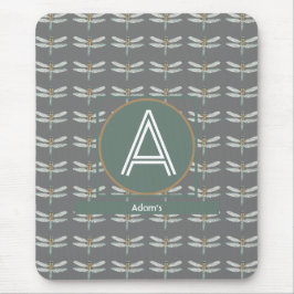 ALFOMBRILLA DE RATÓN PERSONALIZADO GRIS OSCURO TRENDY DRAGONFLY