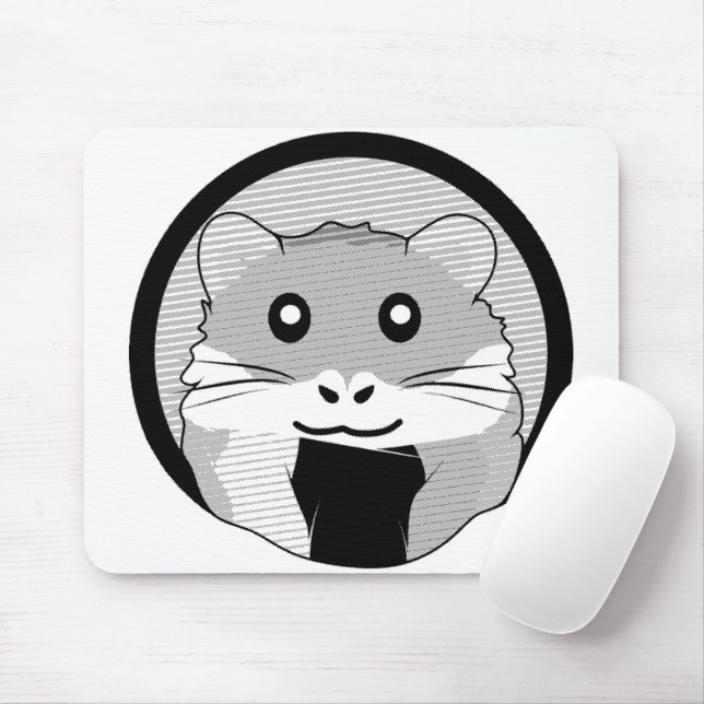 Alfombrilla De Ratón Personalizado Hamster Scarfed Joy (Con ratón)