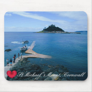 Alfombrilla De Ratón Personalizado Heart St Michaels Monte Cornwall con