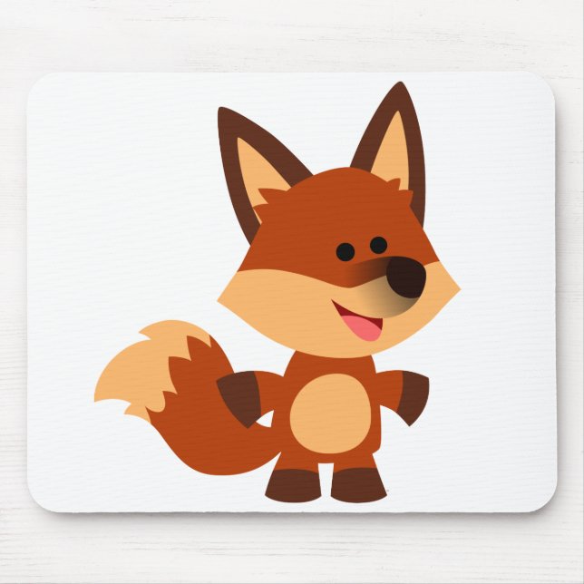 Alfombrilla De Ratón Personalizado inocente Fox Mousepad (Frente)