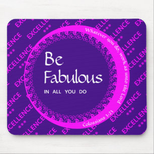 Alfombrilla De Ratón Personalizado Inspirador Motivacional FABULOUS Púr