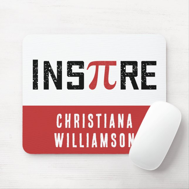 Alfombrilla De Ratón Personalizado InsPire Pi Day | Regalos de matemáti (Con ratón)