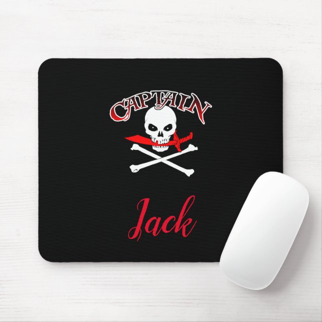 Alfombrilla De Ratón Personalizado Jolly Roger (Cutlass) (Con ratón)