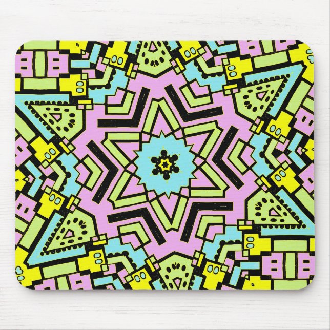 Alfombrilla De Ratón Personalizado Kaleidoscope 04 (Frente)