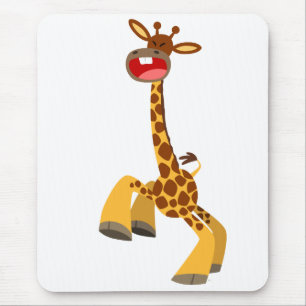 Alfombrilla De Ratón Personalizado lindo bailando Giraffe Mousepad
