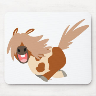 Alfombrilla De Ratón Personalizado lindo feliz Pinto Pony mousepad