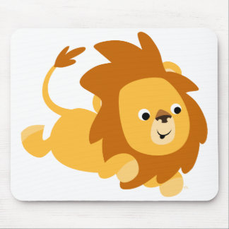 Alfombrilla De Ratón Personalizado lindo Gamboling Leon Mousepad