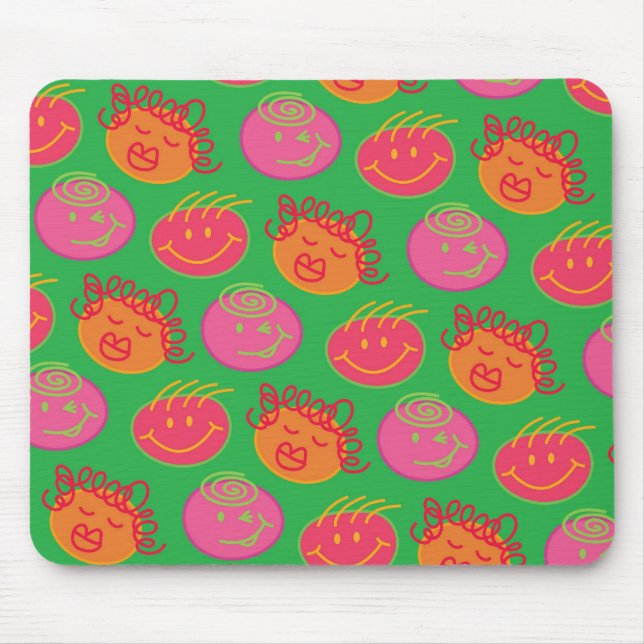 Alfombrilla De Ratón Personalizado lindo grita diversión tonta cabezas  (Frente)