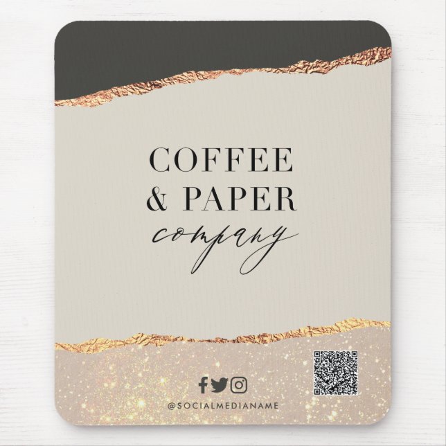 Alfombrilla De Ratón Personalizado logotipo de negocios almohadilla del (Frente)