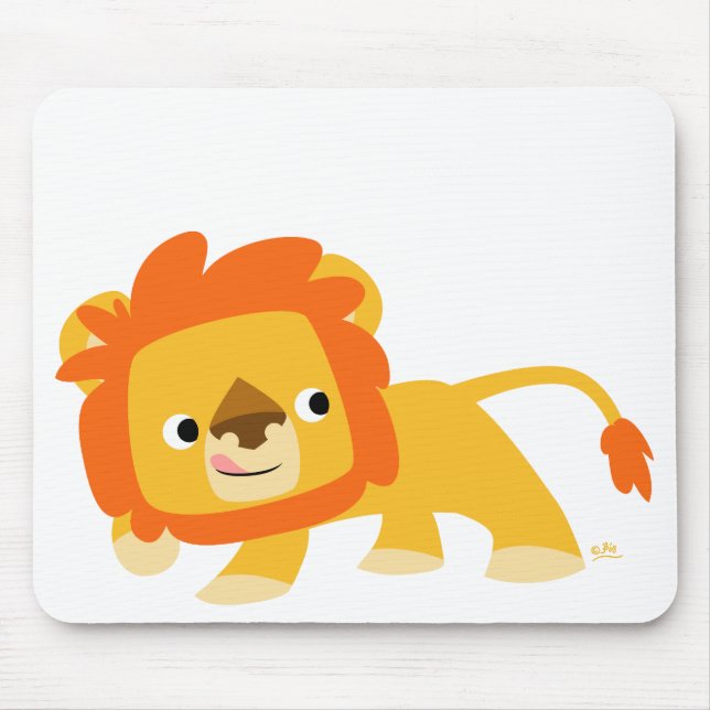 Alfombrilla De Ratón Personalizado malicioso Lion mousepad (Frente)