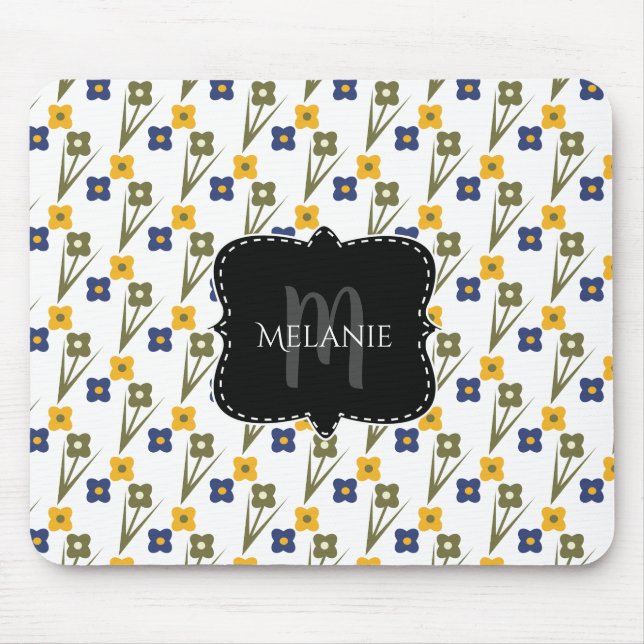 Alfombrilla De Ratón Personalizado Mouse Pad Pixie Garden Florals (Frente)