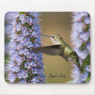 Alfombrilla De Ratón Personalizado Mousepad de la flor del colibrí
