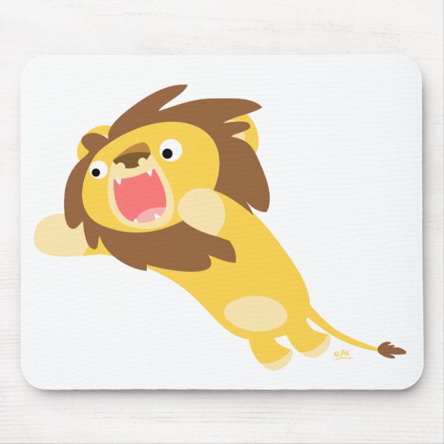 Alfombrilla De Ratón Personalizado muy hambriento Leon mousepad (Frente)