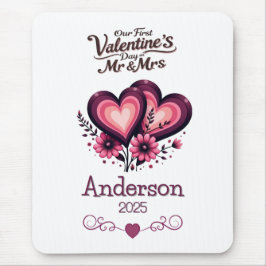 Alfombrilla De Ratón Personalizado Nuestro Primer Día de San Valentín S