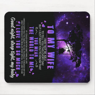 Alfombrilla De Ratón Personalizado Para Mi Esposa, Carta Del Marido