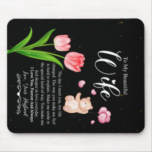 Alfombrilla De Ratón Personalizado Para Mi Hermosa Esposa, Te Ama Por S