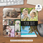 Alfombrilla De Ratón Personalizado personalizado moderno de 8 Collages<br><div class="desc">Crea tu propio teclado de ratón fotográfico a color personalizado personalizado con esta plantilla de collage de fotos fácil de cargar que incluye 8 imágenes en varias formas y tamaños, tanto horizontales como verticales para acomodar una amplia variedad de temas de fotos y tu título o nombre en tu elección...</div>