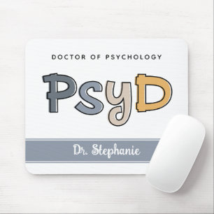 Alfombrilla De Ratón Personalizado PsyD Médica de Psicóloga