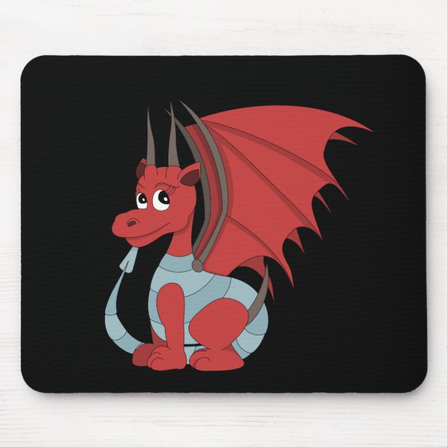 Alfombrilla De Ratón Personalizado Red Dragon (Frente)