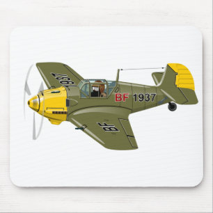Alfombrilla De Ratón Personalizado retro avión de combate
