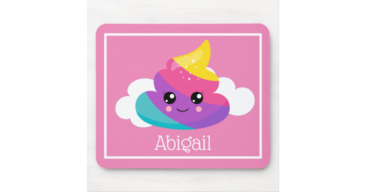 Alfombrilla De Raton Personalizado Rosa De Caca De Unicornio De Color A Zazzle Es