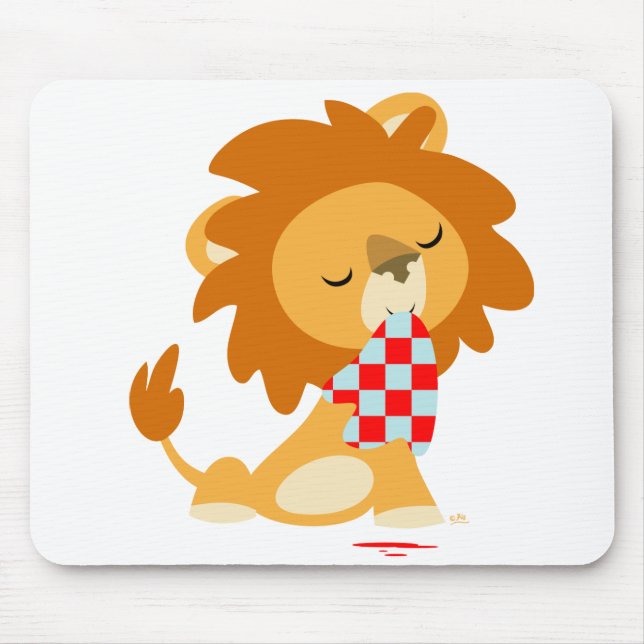 Alfombrilla De Ratón Personalizado Satiated Lion mousepad (Frente)