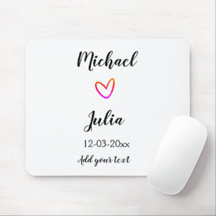 Alfombrilla De Ratón personalizado simple minimal añade tu nombre cabez