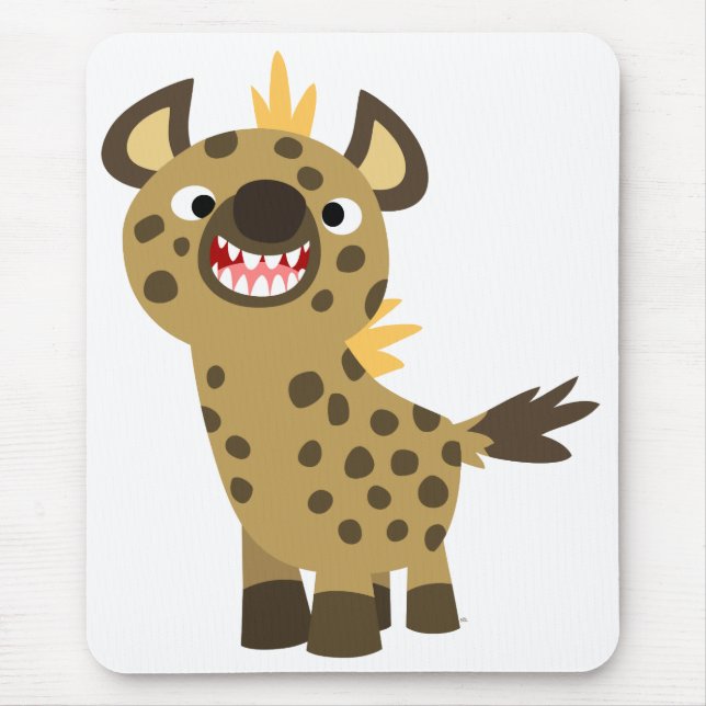 Alfombrilla De Ratón Personalizado sonriente Cute Hyena Mousepad (Frente)