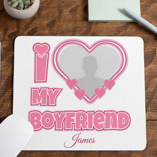 Alfombrilla De Ratón Personalizado Te Amo Mi Novio – Agregar Foto y Nom