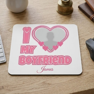 Alfombrilla De Ratón Personalizado Te Amo Mi Novio – Agregar Foto y Nom