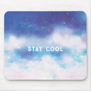 Alfombrilla De Ratón Personalizado Textos Celestial Blue Nebula Almohad