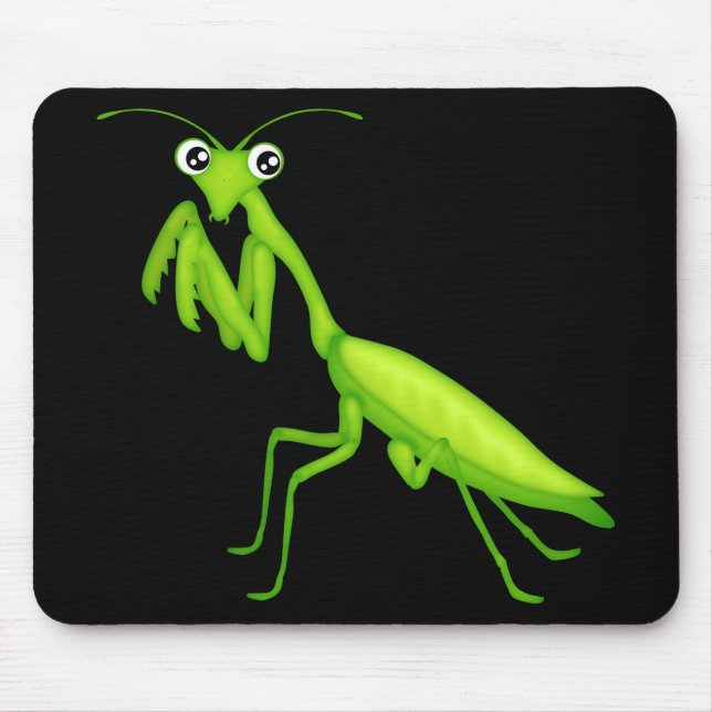 Alfombrilla De Ratón Personalizado verde orando Mantis Mousepad (Frente)