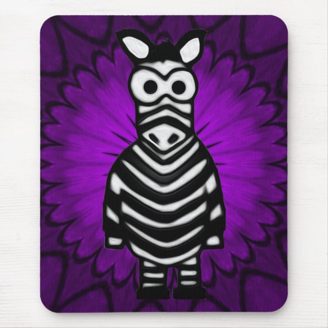 Alfombrilla De Ratón Personalizado Zebra (Frente)