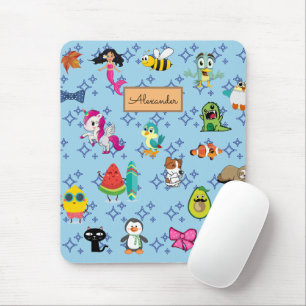 Alfombrilla De Ratón Personalizados brillan lindos personalizados azule