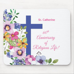 Alfombrilla De Ratón Personalizar, 60° aniversario de la vida religios