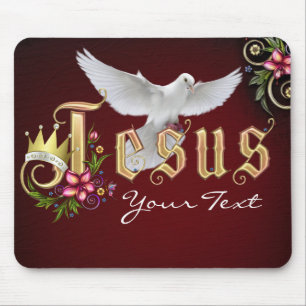 Alfombrilla De Ratón Personalizar a Jesús es el rey #2 Mousepad