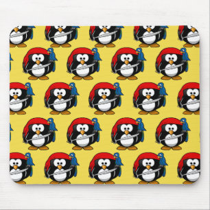 Alfombrilla De Ratón Personalizar Curioso Pirata Pinguin por un hombre