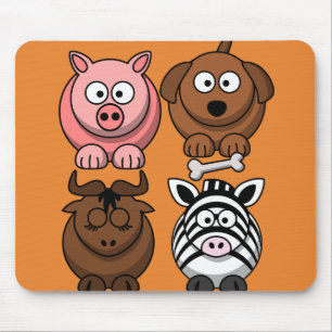 Alfombrilla De Ratón Personalizar Cute animales infantiles