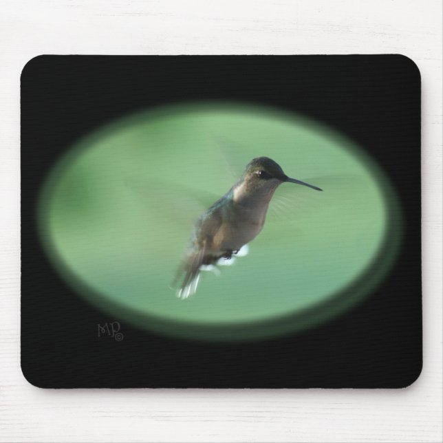 Alfombrilla De Ratón Personalizar de Mousepad- del colibrí de GR (Frente)