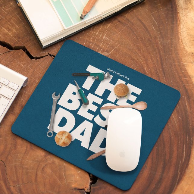 Alfombrilla De Ratón Personalizar el feliz día del padre | El mejor pap (Subido por el creador)