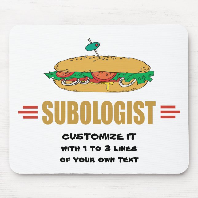 Alfombrilla De Ratón Personalizar subsándwiches (Frente)