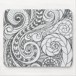 Alfombrilla De Ratón Personalized Busy Art Doodle Design Cover For The 