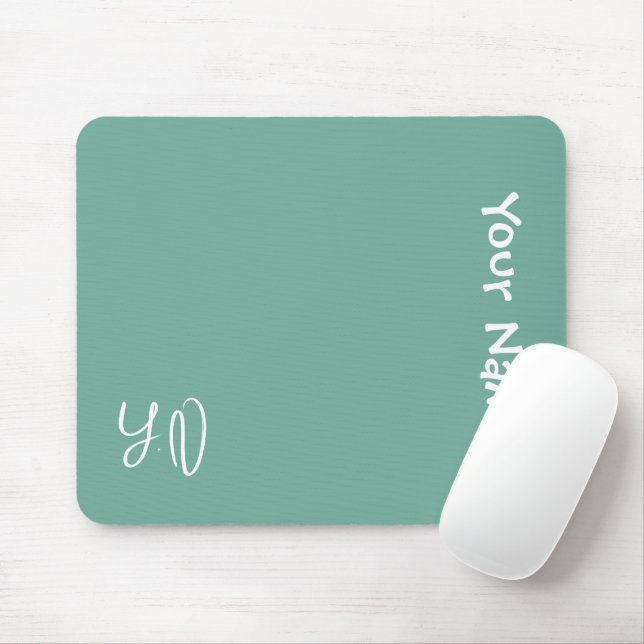 Alfombrilla De Ratón Personalized Cute Mouse Pad – Name & Initials Gift (Con ratón)