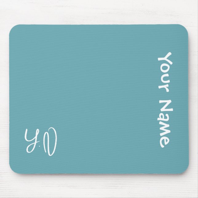 Alfombrilla De Ratón Personalized Cute Mouse Pad – Name & Initials Gift (Frente)