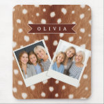 Alfombrilla De Ratón Personalized Deer Print Neutral Aesthetic Gifts<br><div class="desc">With this adorable personalized deer print collection, you can incorporate a little bit of the wild into your daily life. These designs are ideal for anyone who like nature, woodland themes, or distinctive, personalized presents. They are inspired by the graceful beauty of deer and their recognizable spotted coats. You may...</div>