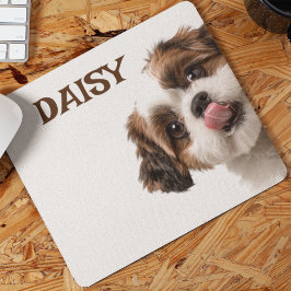 Alfombrilla De Ratón Personalized Dog Photo & Name Mouse Pad