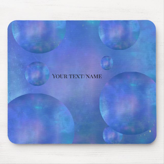 Alfombrilla De Ratón Personalized Galaxy Nebula Mouse Pad - Custom Name (Frente)