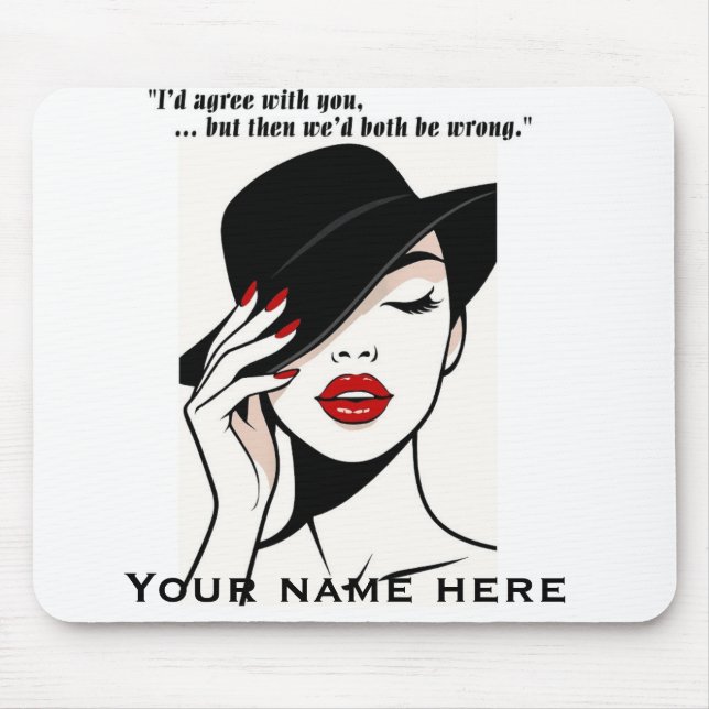 Alfombrilla De Ratón Personalized humorous mouse pad (Frente)
