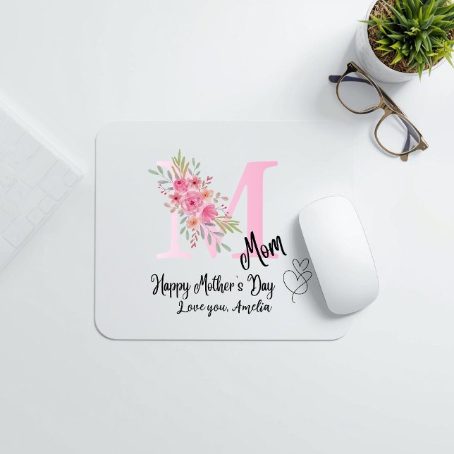 Alfombrilla De Ratón Personalized Mom Initial Mousepad (Subido por el creador)