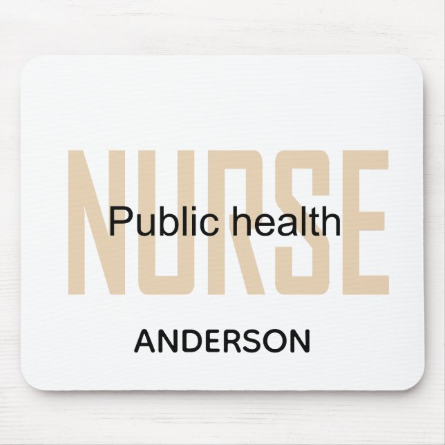Alfombrilla De Ratón Personalized Public health nurse RN gifts (Frente)